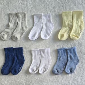 Bundle of Grip + Thick Baby Socks 2-4